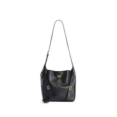 BALENCIAGA WOMEN'S BEL AIR HOBO BAG SMALL IN BLACK 8110182ABAV1000 (26.9*25.9*9.9cm)